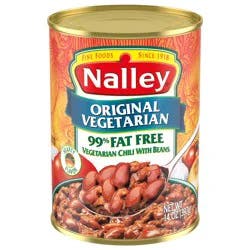 Nalley Original Vegetarian 99% Fat Free Hearty Flavor Chili with Beans 14 oz
