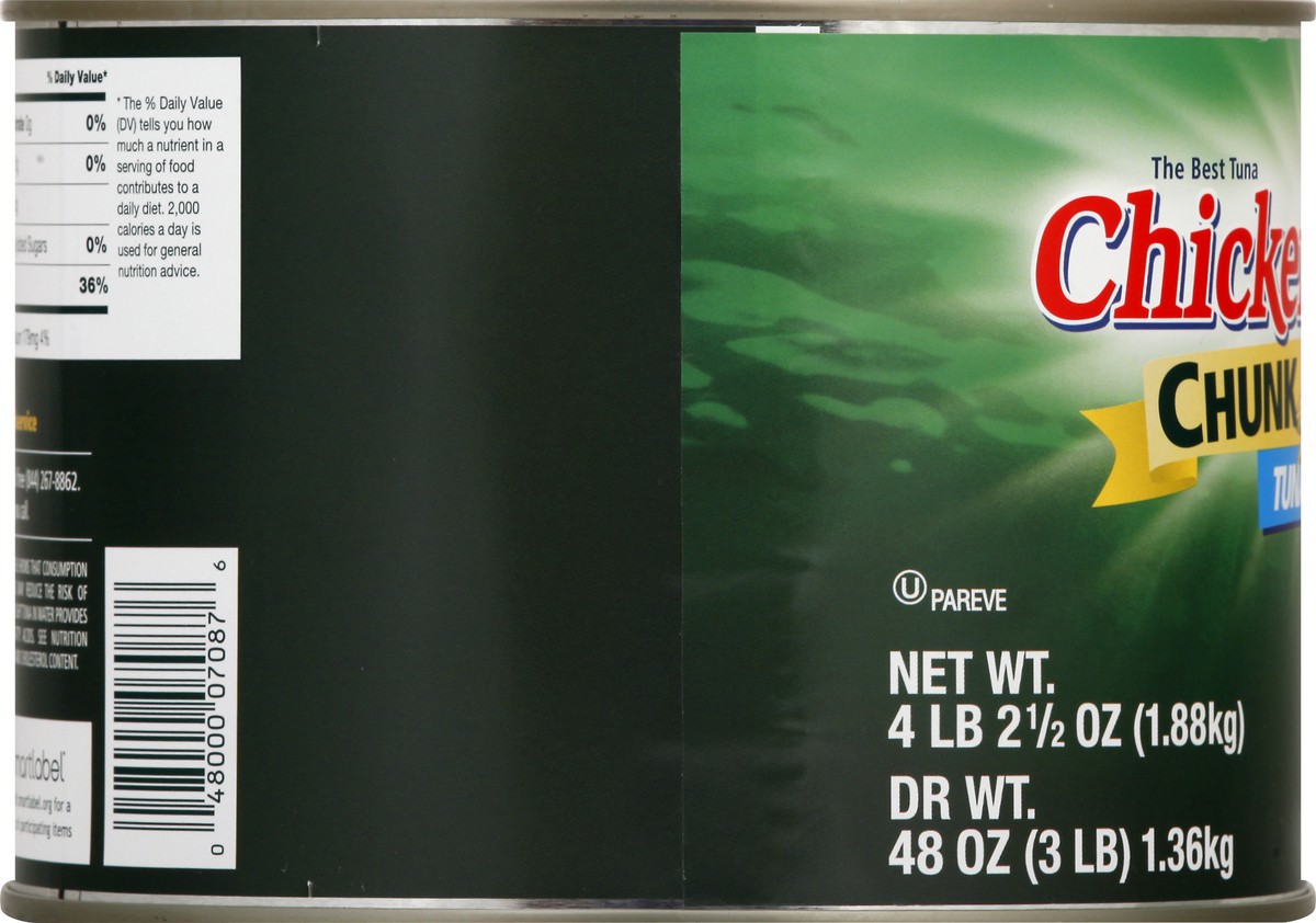 slide 10 of 10, Chicken of the Sea Tuna Light Chunk In Water, 1.88 kg