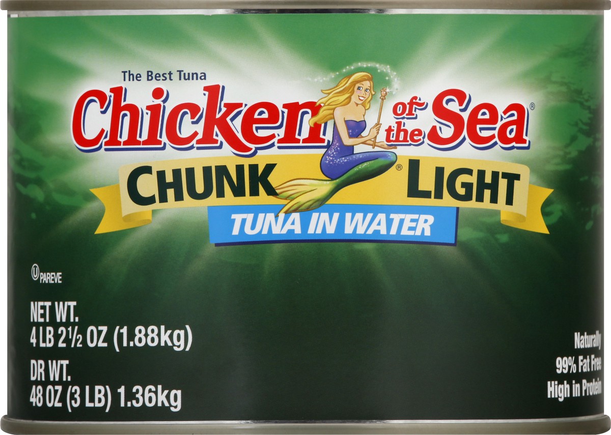 slide 7 of 10, Chicken of the Sea Tuna Light Chunk In Water, 1.88 kg
