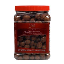 slide 1 of 1, GFS Double Dipped Chocolate Peanuts, 41 oz