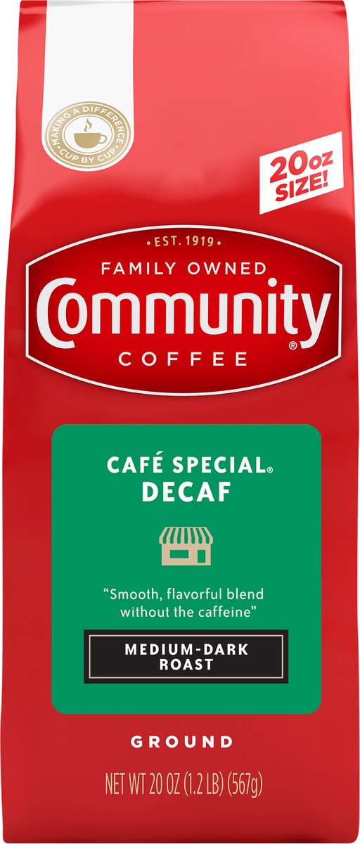 slide 2 of 9, Community Coffee Decaf coffee, 20 oz