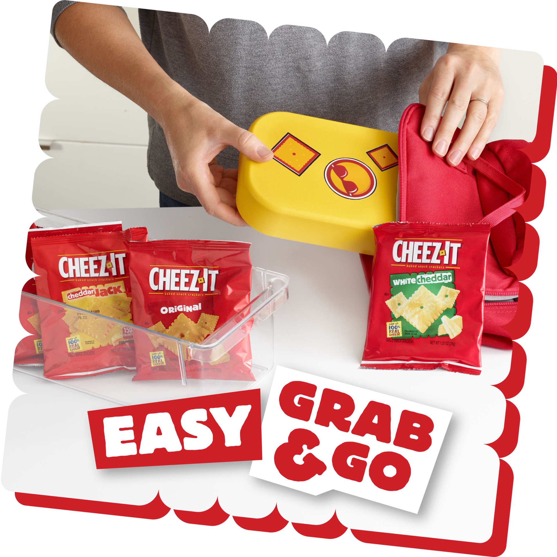 slide 3 of 5, Cheez-It Cheese Crackers, Variety Pack, 12.1 oz, 12 Count, 