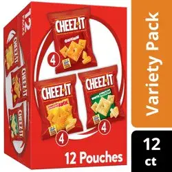 Cheez-It Cheese Crackers, Variety Pack, 12.1 oz, 12 Count