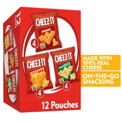 Cheez-It Cheese Crackers, Baked Snack Crackers, Office and Kids Snacks, Variety Pack