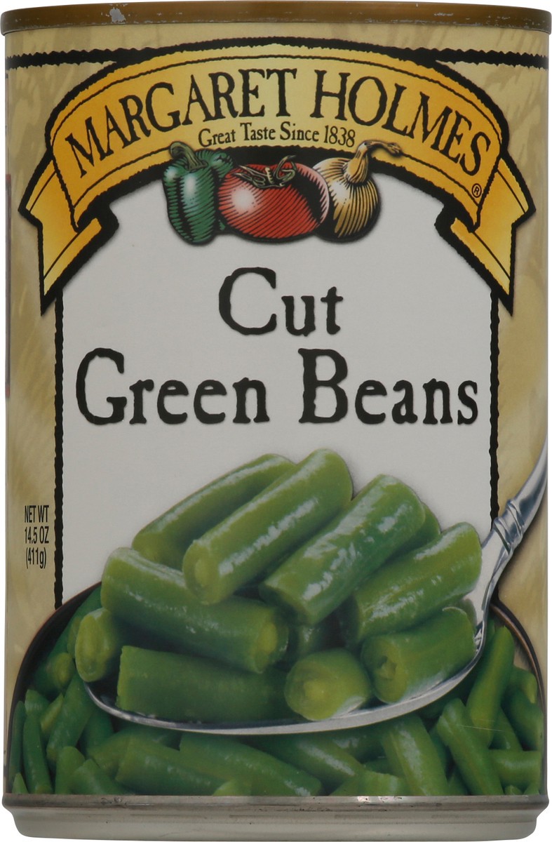 slide 6 of 11, Margaret Holmes Cut Green Beans, 14.5 oz