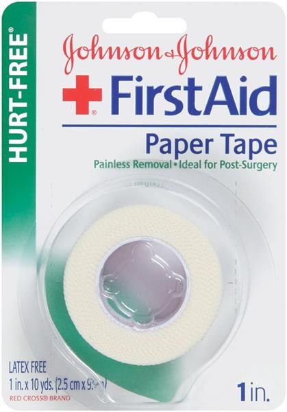 slide 1 of 1, Johnson & Johnson Paper Nonirritating Blister Card First Aid Tape, 10 yd