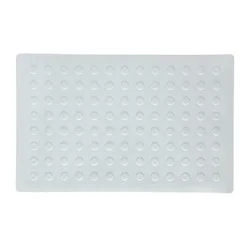 SlipX Solutions Rubber Safety Microban Bath Mat - White