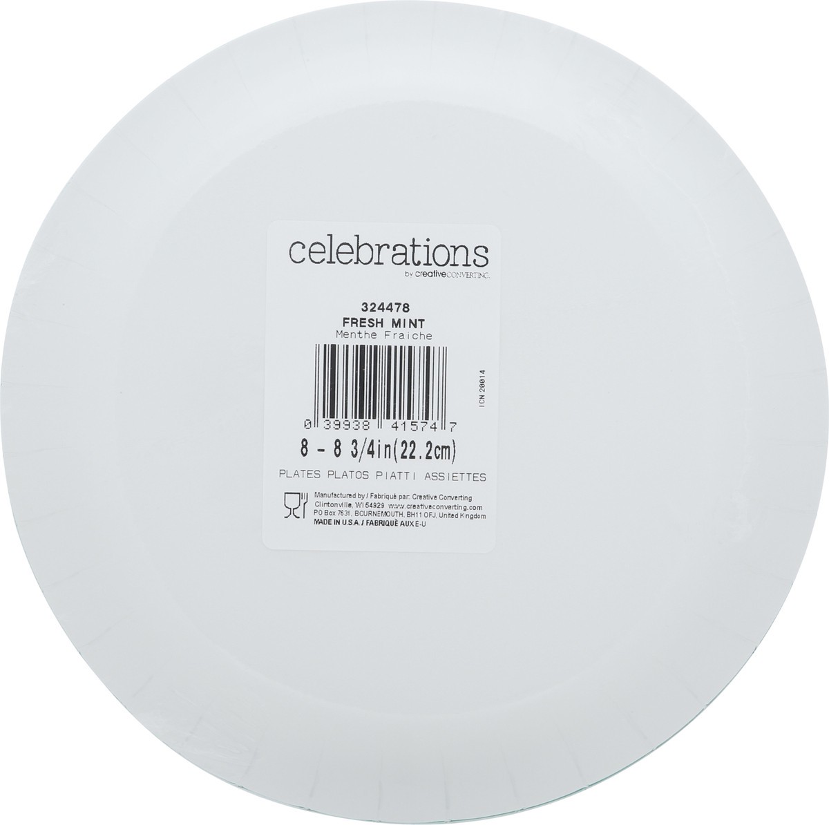 slide 5 of 12, Celebration Fresh Mint Plates 8 ea, 8 ct