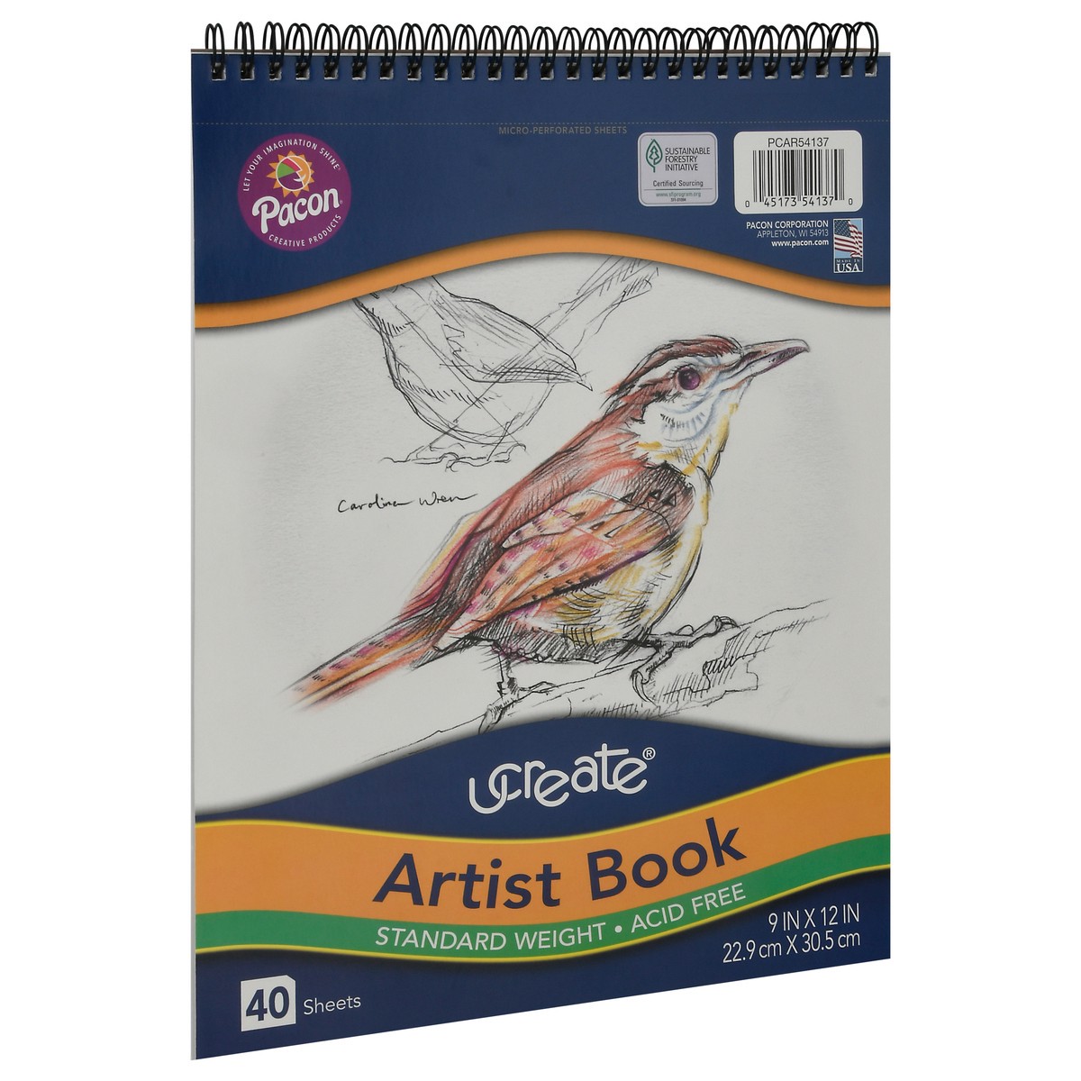 slide 2 of 9, U-Create 9 in x 12 in Artist Book 40 ea, 40 ct