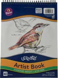 U-Create 9 in x 12 in Artist Book 40 ea