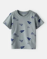 Carter's Baby Boy Varsity Print Short-Sleeve Tee - Grey, 24M