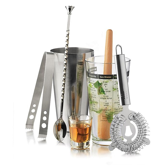 slide 1 of 1, Libbey Glass Modern Bar Cocktail Mixologist Set, 7 ct