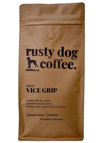 slide 1 of 1, Rusty Dog Vice Grip Whole Bean Coffee - 12 oz, 12 oz