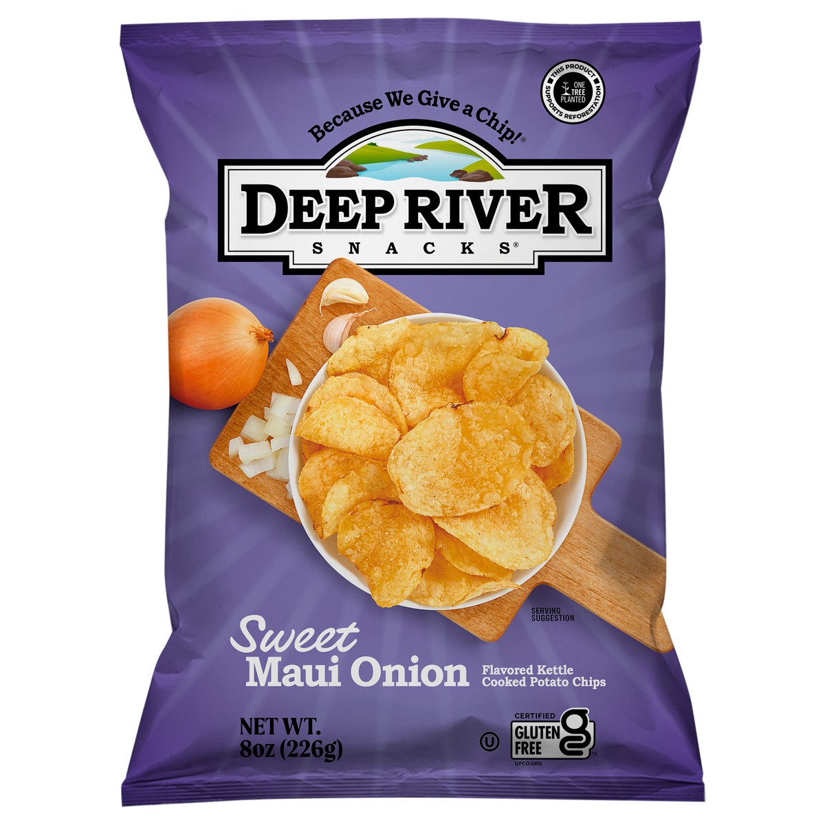 slide 1 of 14, Deep River Snacks Sweet Maui Onion Kettle Cooked Potato Chips, 8 oz