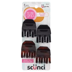 scünci No-Slip Grip Claw Clips - 4 Each