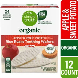 Simple Truth Organic Apple Sweet Potato Rice Rusks Snack