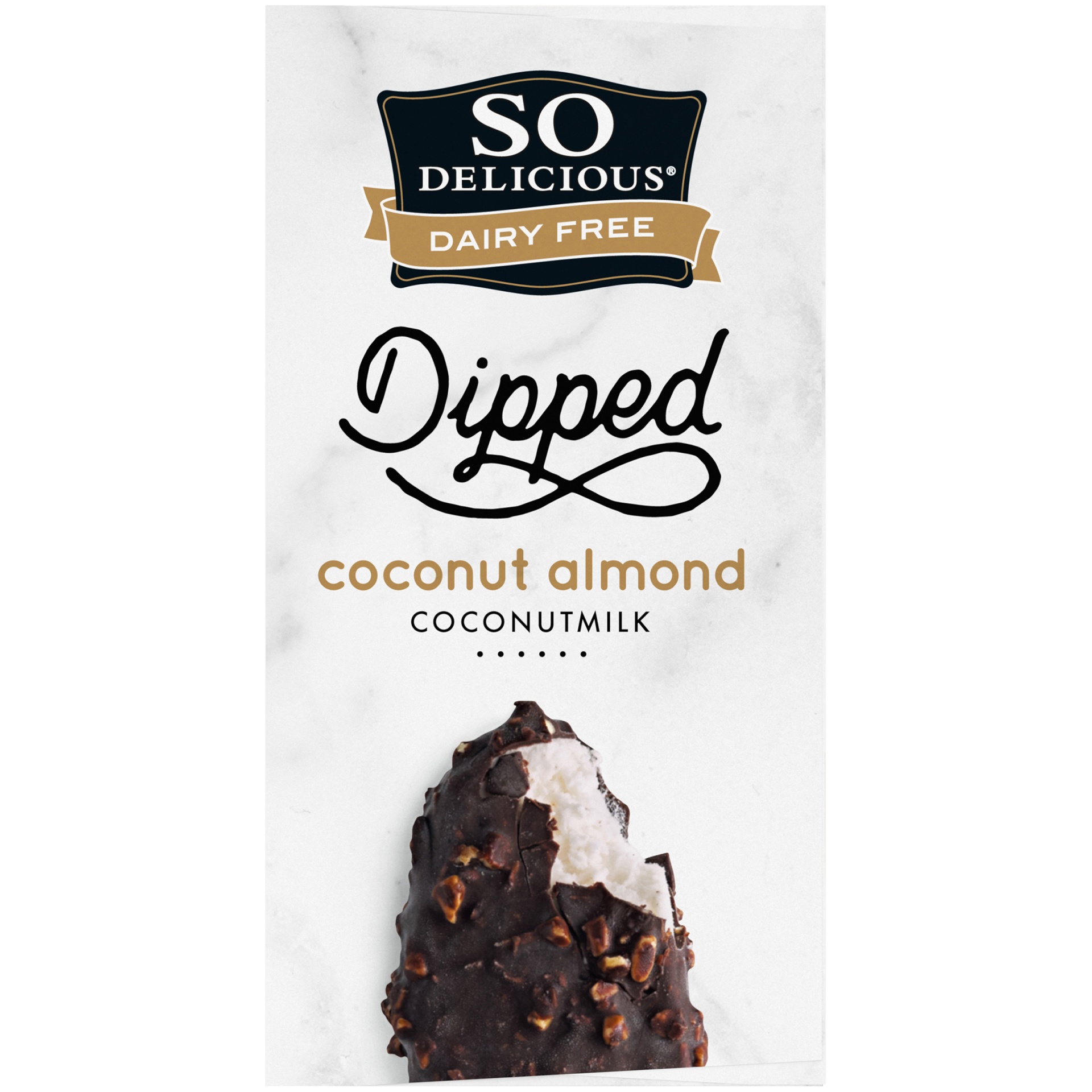 slide 2 of 7, So Delicious Dairy Free Dipped Coconut Almond Coconut Milk Frozen Dessert Bar, 2.3 ct