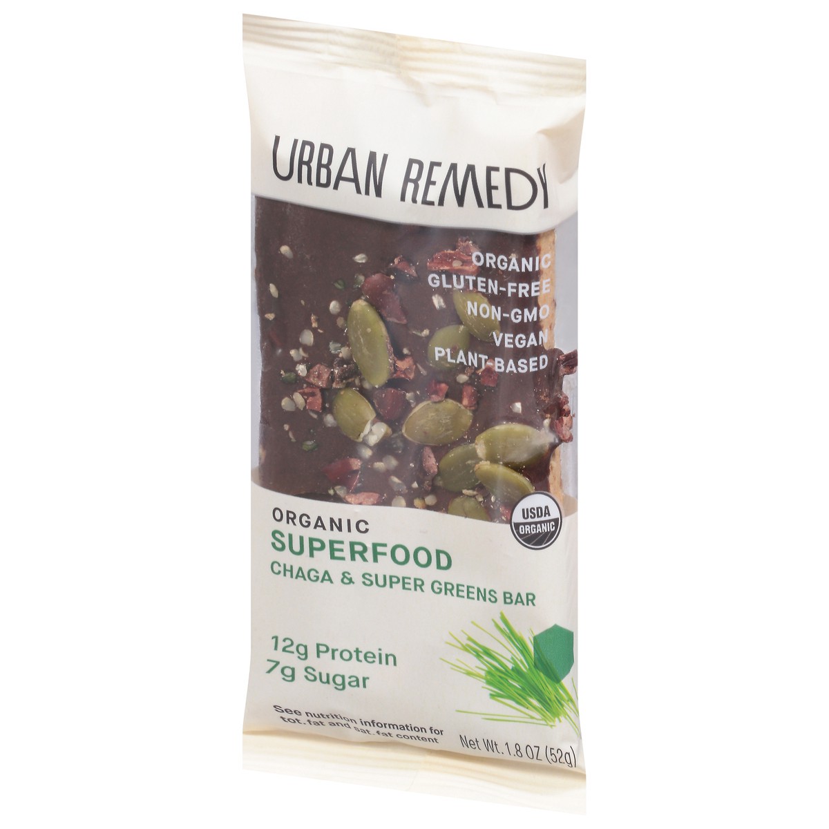 slide 2 of 12, Urban Remedy Superfood Chaga And Super Greens Bar - 1.8 Oz, 1.8 oz