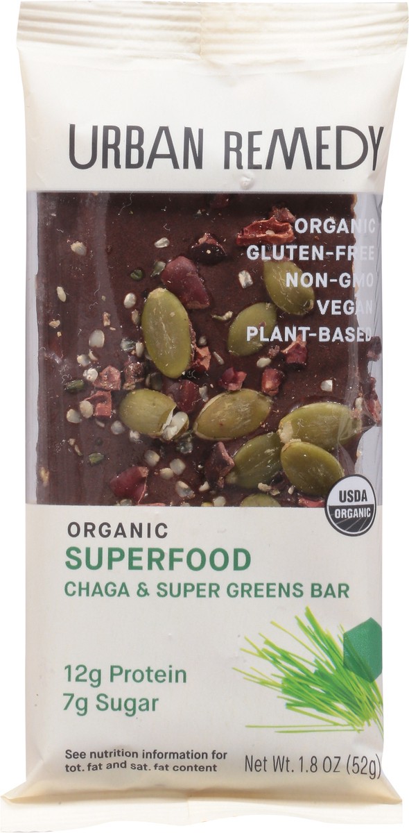 slide 9 of 12, Urban Remedy Superfood Chaga And Super Greens Bar - 1.8 Oz, 1.8 oz