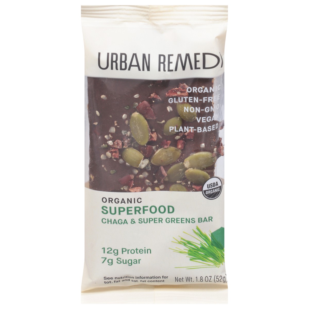 slide 1 of 12, Urban Remedy Superfood Chaga And Super Greens Bar - 1.8 Oz, 1.8 oz