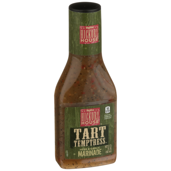 slide 1 of 1, Hy-vee Tart Temptress Herb & Garlic Marinade, 12.25 fl oz