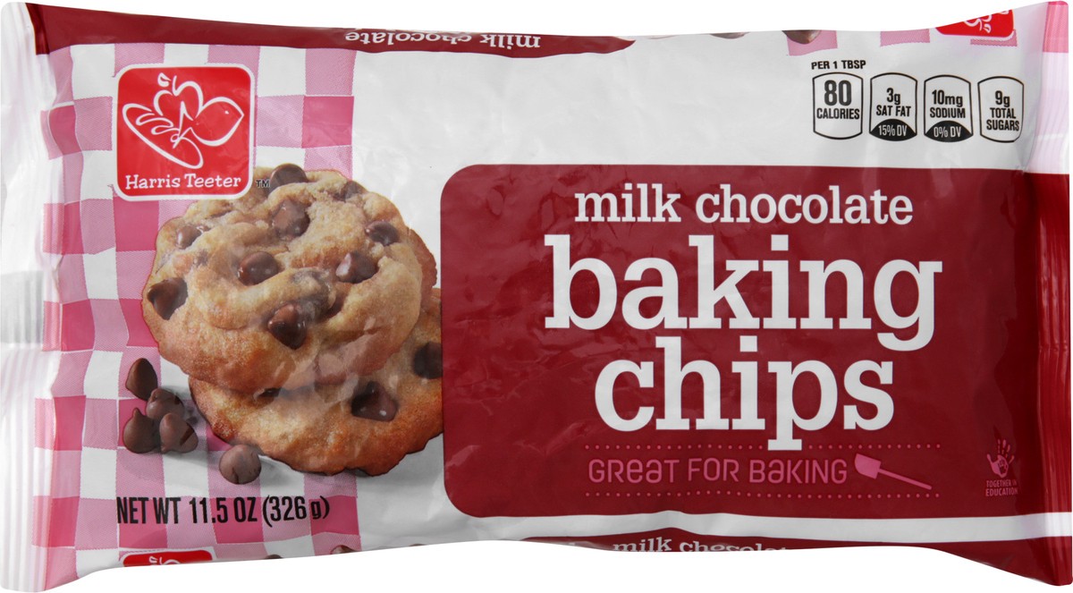 slide 3 of 8, Harris Teeter Milk Chocolate Chips, 11.5 oz