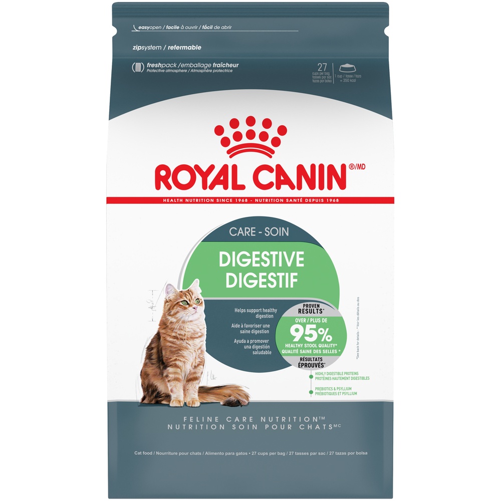 slide 1 of 9, Royal Canin Feline Care Nutrition DiGestive Care Adult Dry Cat Food, 6 lb