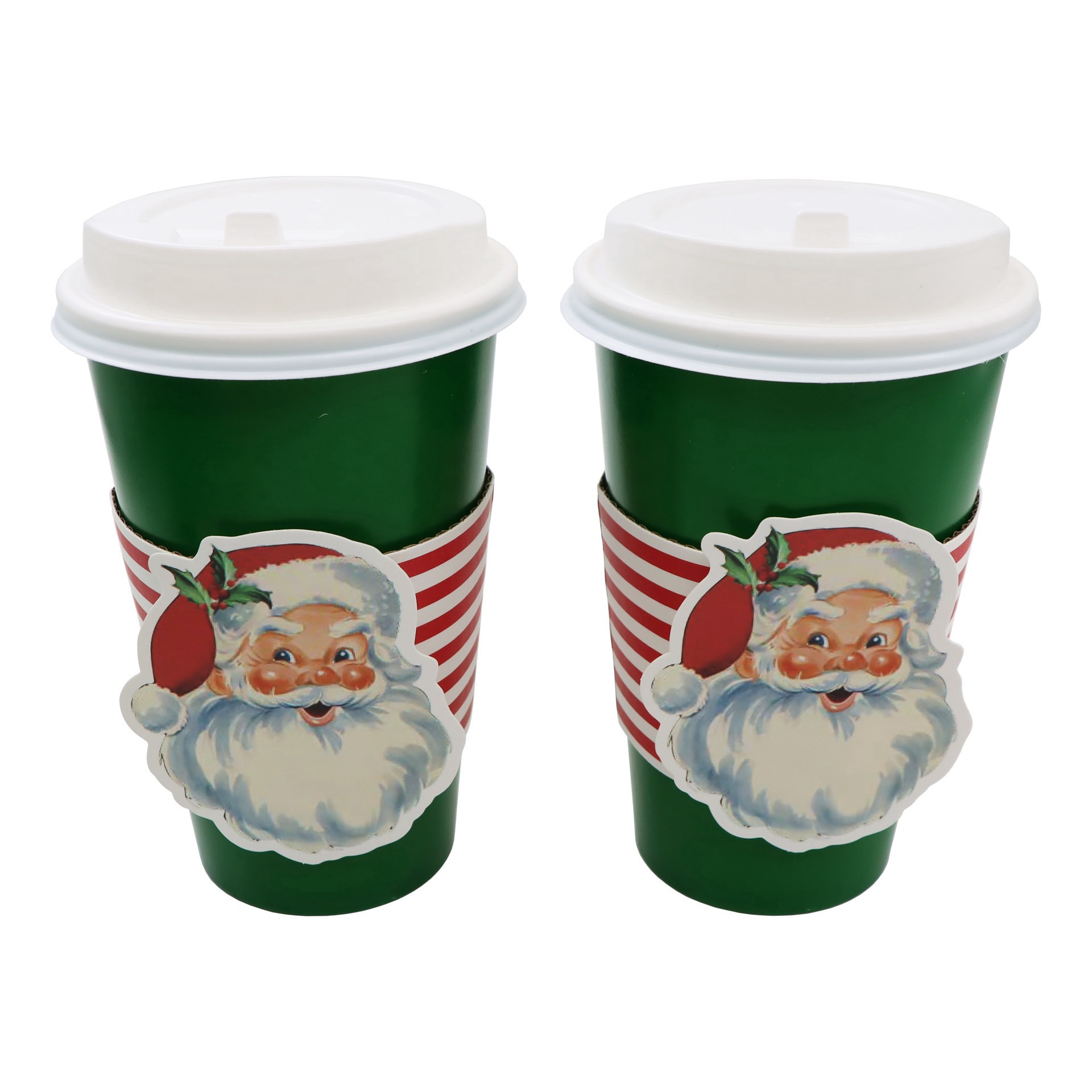 slide 3 of 4, 16oz. Santa Paper Cup Set By Celebrate It, 16 oz