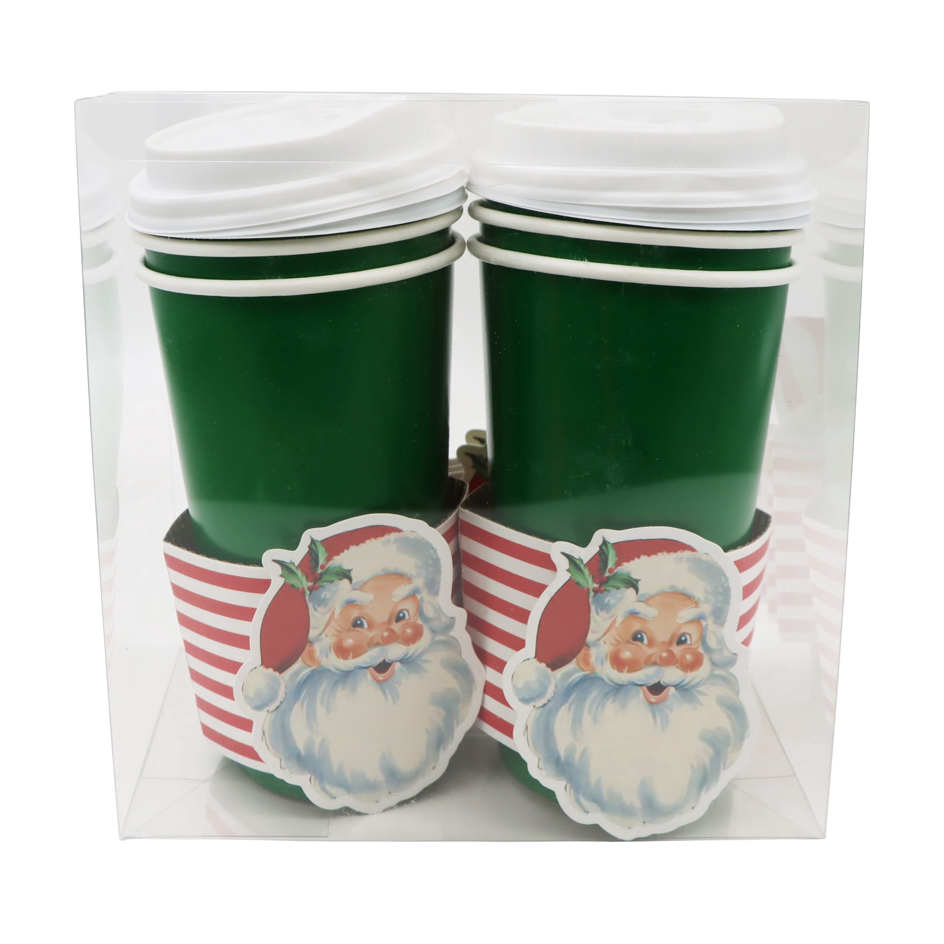 slide 4 of 4, 16oz. Santa Paper Cup Set By Celebrate It, 16 oz