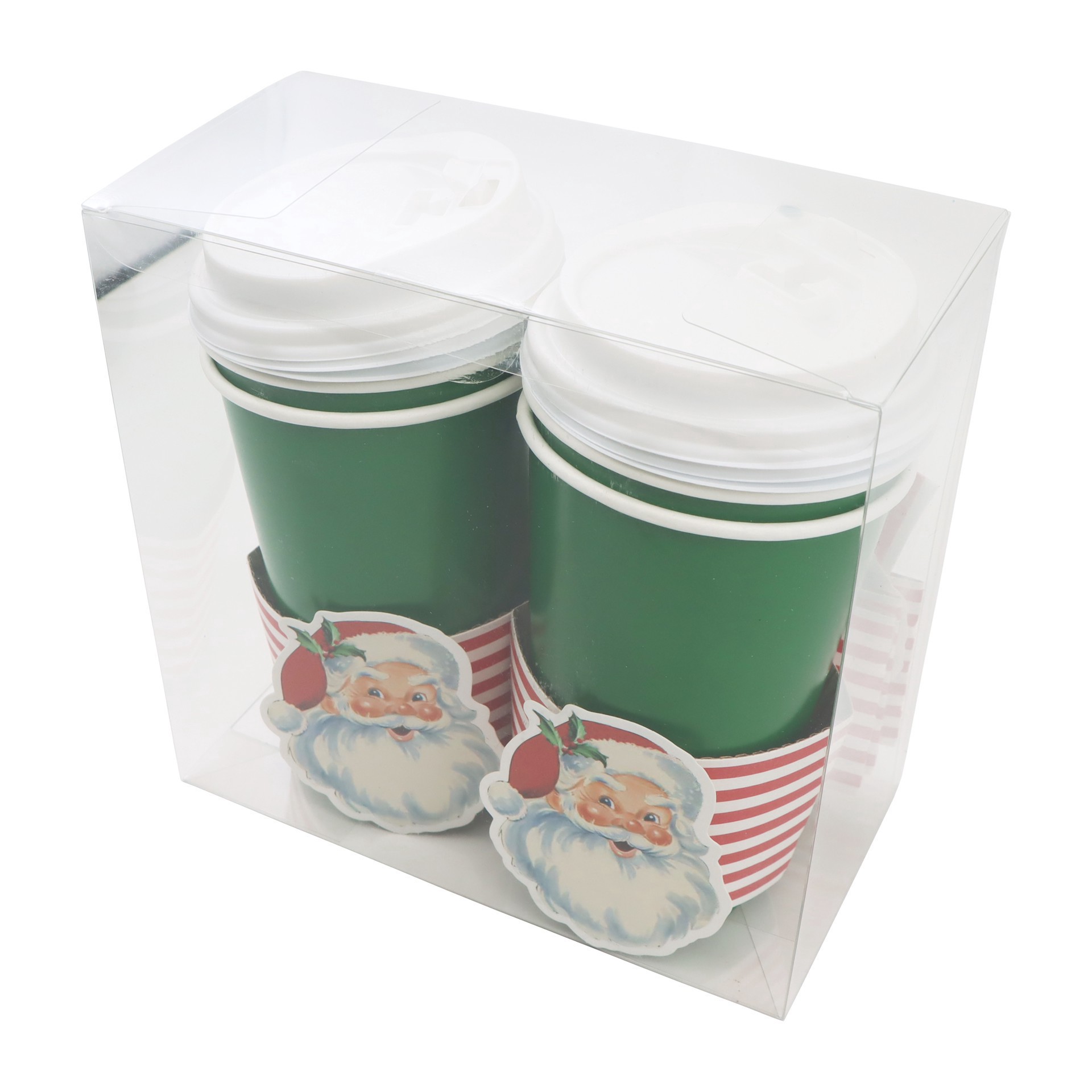 slide 2 of 4, 16oz. Santa Paper Cup Set By Celebrate It, 16 oz