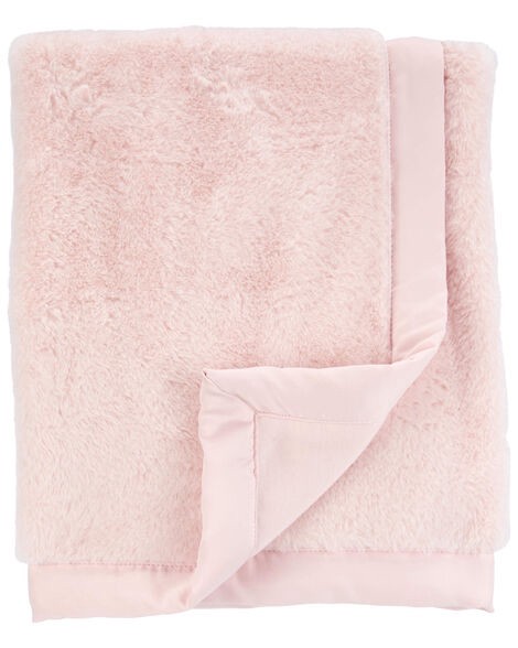 slide 1 of 1, Carter's Baby Plush Blanket Pink OSZ, 1 ct