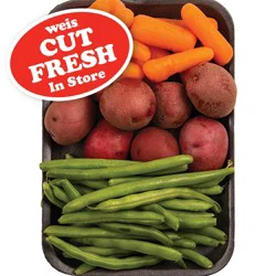 Weis Fresh Cut Baby Red Potatoes, Carrots, & Beans