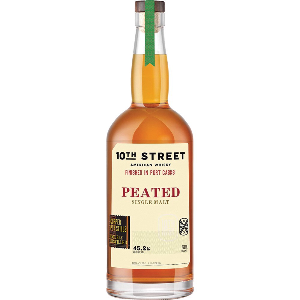 slide 1 of 1, 10th Street Peated Port Cask Wsky, 750 ml