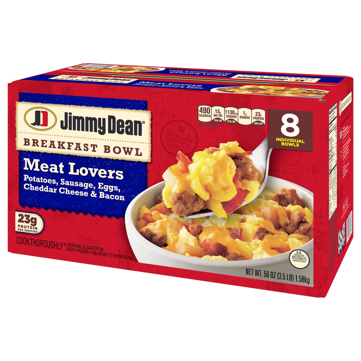 slide 9 of 12, Jimmy Dean Meat Lovers Breakfast Bowl, 3.5 lb