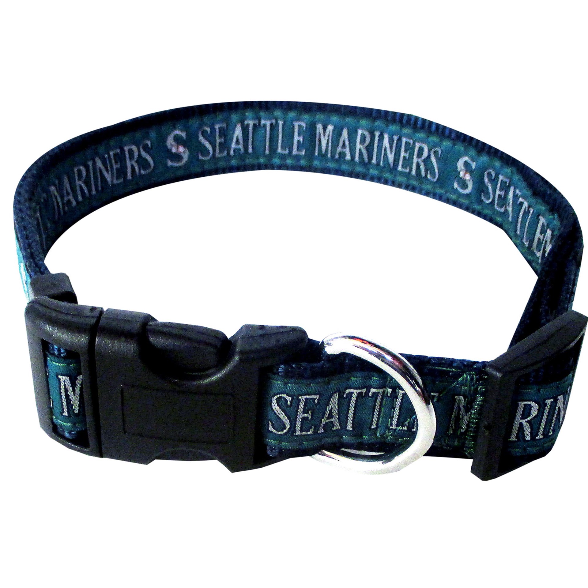 slide 1 of 1, Pets First Seattle Mariners MLB Dog Collar, LG