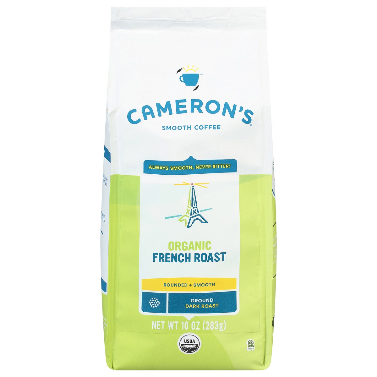 slide 1 of 1, Cameron's Organic Ground Dark Roast French Roast Coffee - 10 oz, 10 oz