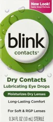 Blink Contacts Dry Contacts Lubricating Eye Drops 0.34 oz