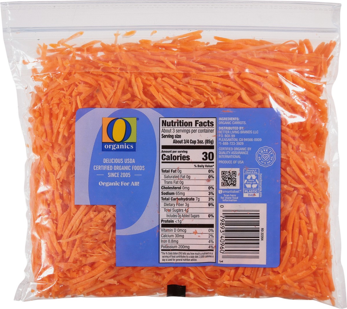slide 6 of 9, O Organics Organic Carrots Shredded, 10 oz
