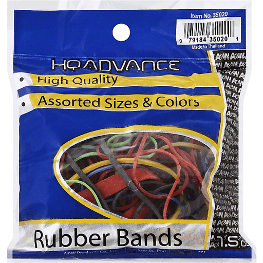 slide 1 of 1, A&W Assorted Rubber Bands, 1.5 oz