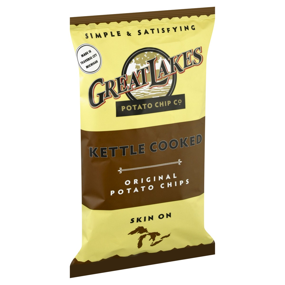 slide 5 of 9, Great Lakes Potato Chip Kettle Cooked Original Potato Chips 8 oz, 8 oz