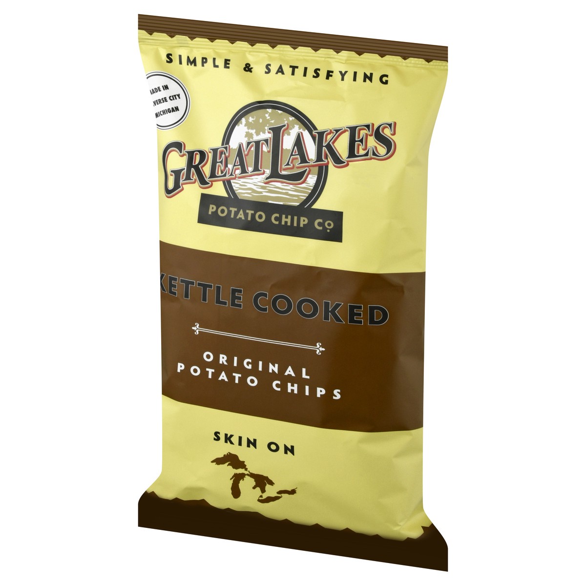 slide 3 of 9, Great Lakes Potato Chip Kettle Cooked Original Potato Chips 8 oz, 8 oz