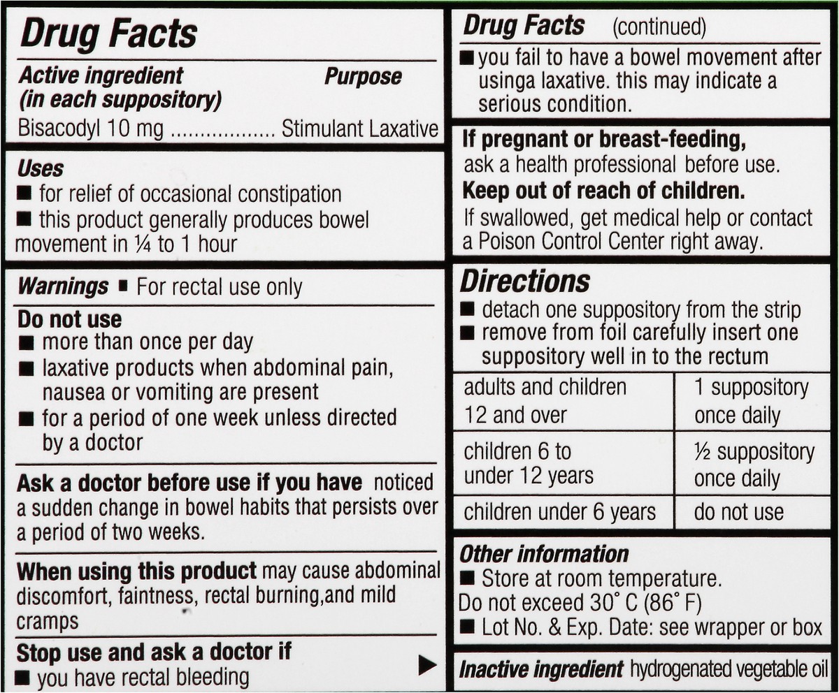 slide 8 of 12, CVS Health Gentle Laxative Suppositories, 4 Ct, 4 ct; 10 mg