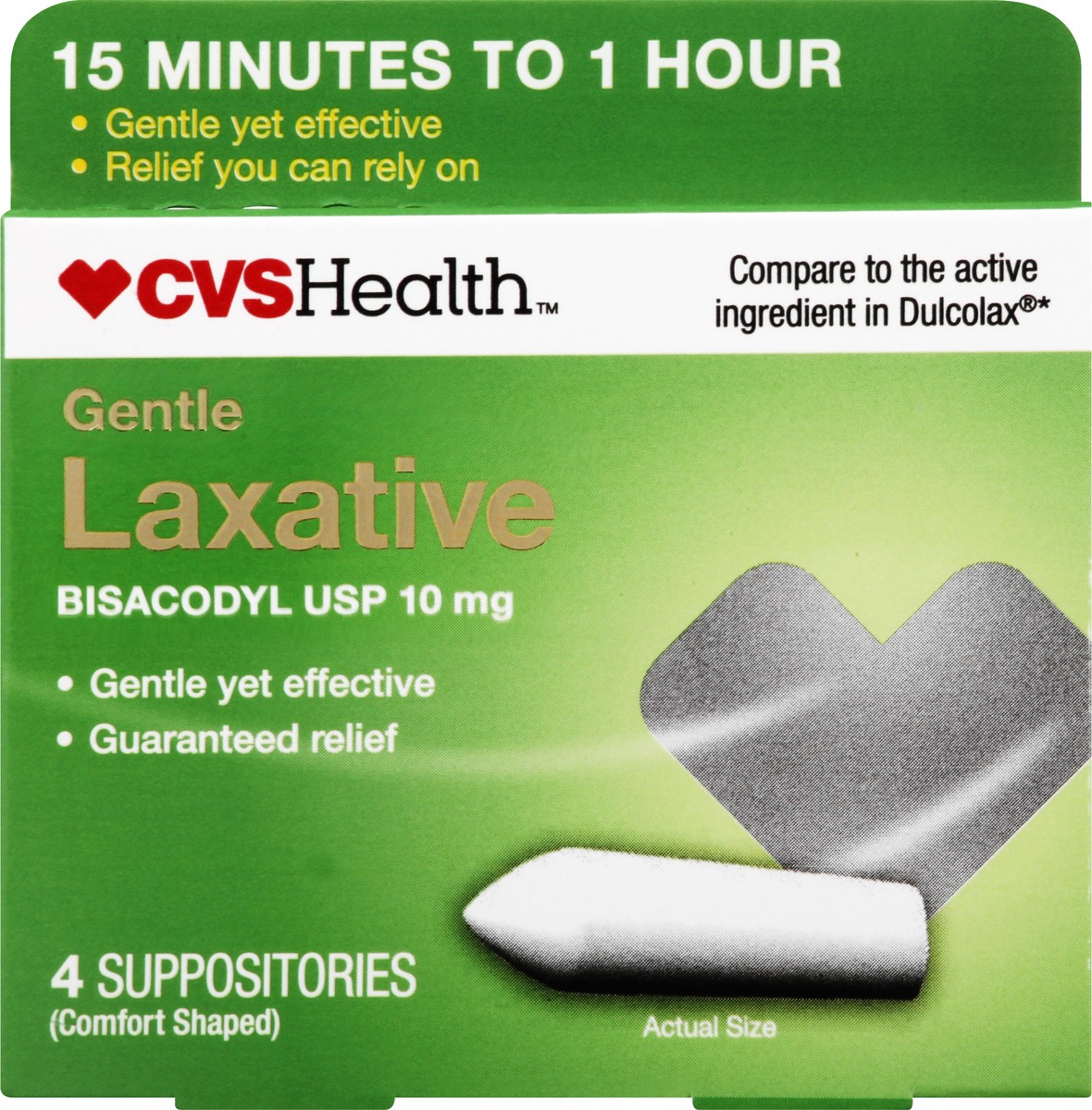 slide 1 of 12, CVS Health Gentle Laxative Suppositories, 4 Ct, 4 ct; 10 mg