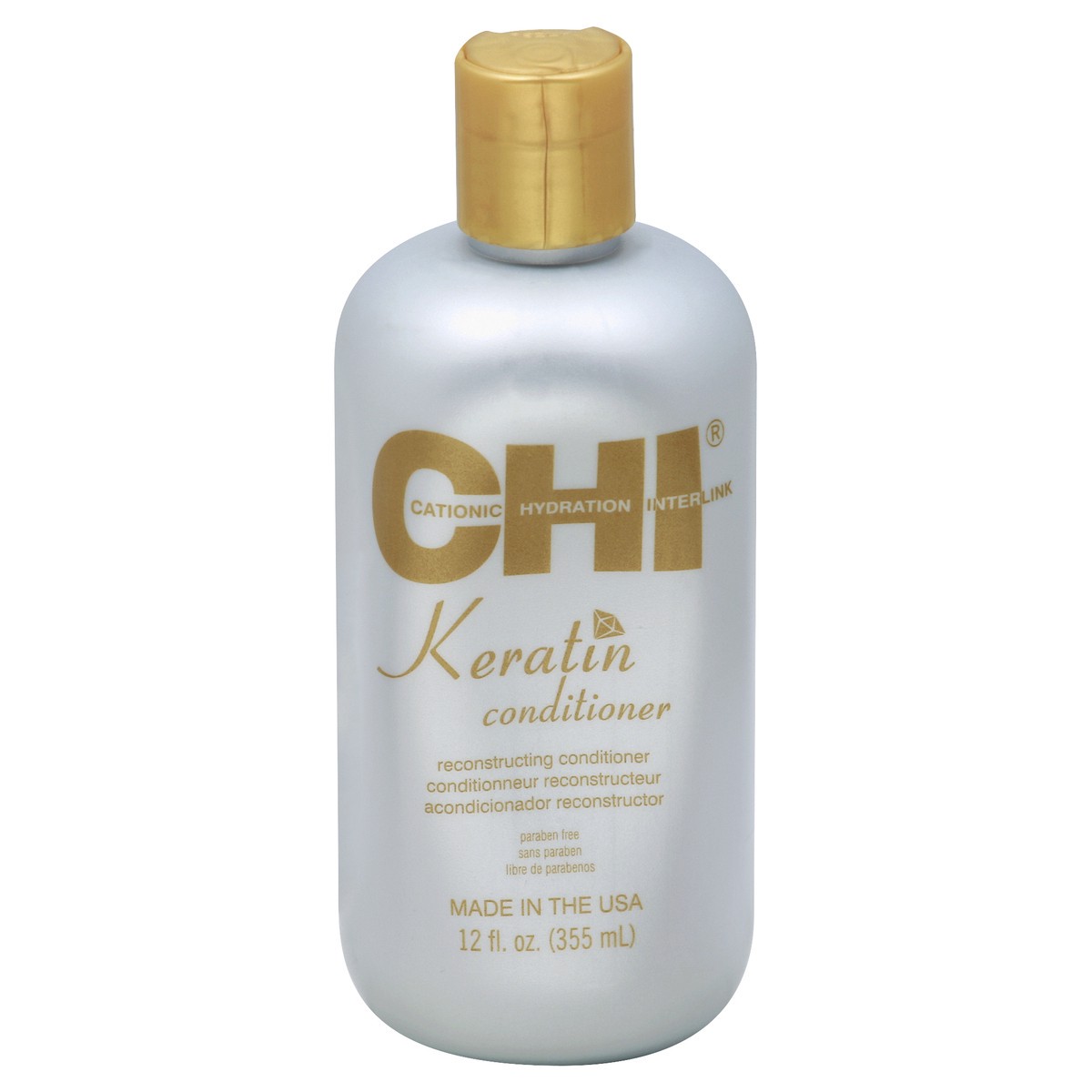 slide 2 of 3, CHI Keratin Hair Conditioner, 12 fl oz