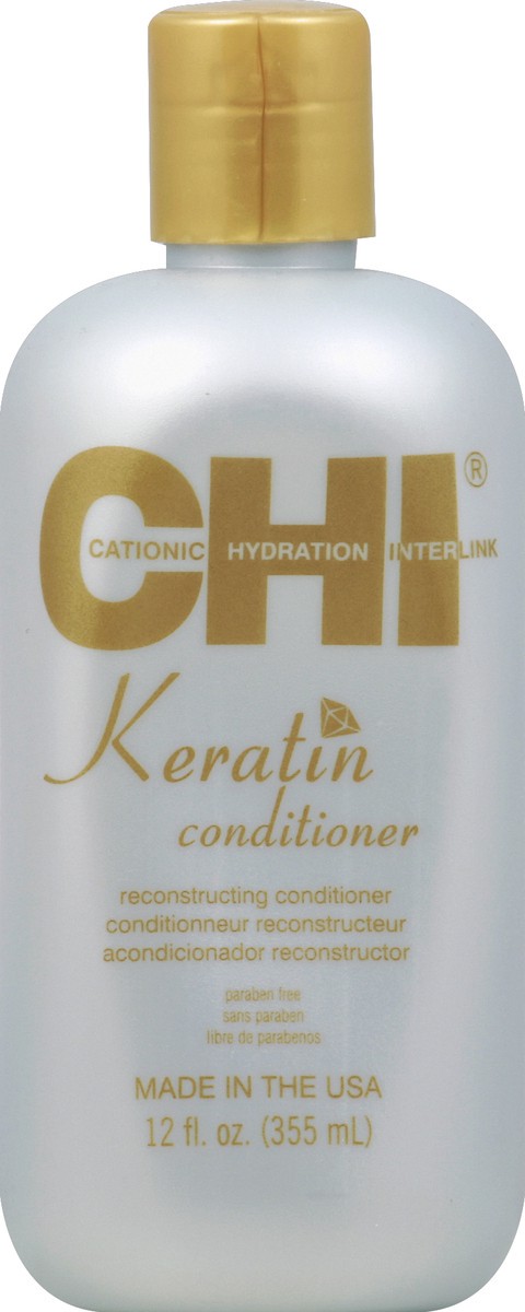 slide 1 of 3, CHI Keratin Hair Conditioner, 12 fl oz