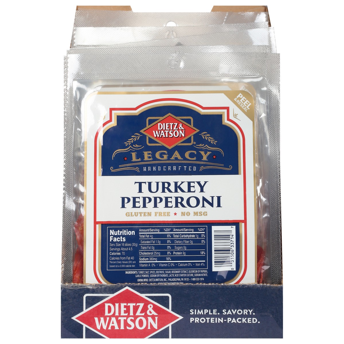 slide 7 of 11, Dietz & Watson Turkey Pepperoni, 4.5 oz, 4.5 oz