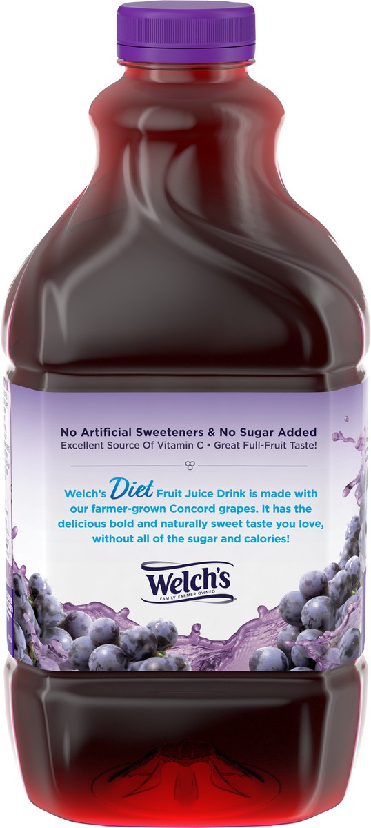 slide 5 of 5, Welch's Diet Concord Grape Juice Drink, 64 fl oz Bottle, 64 fl oz