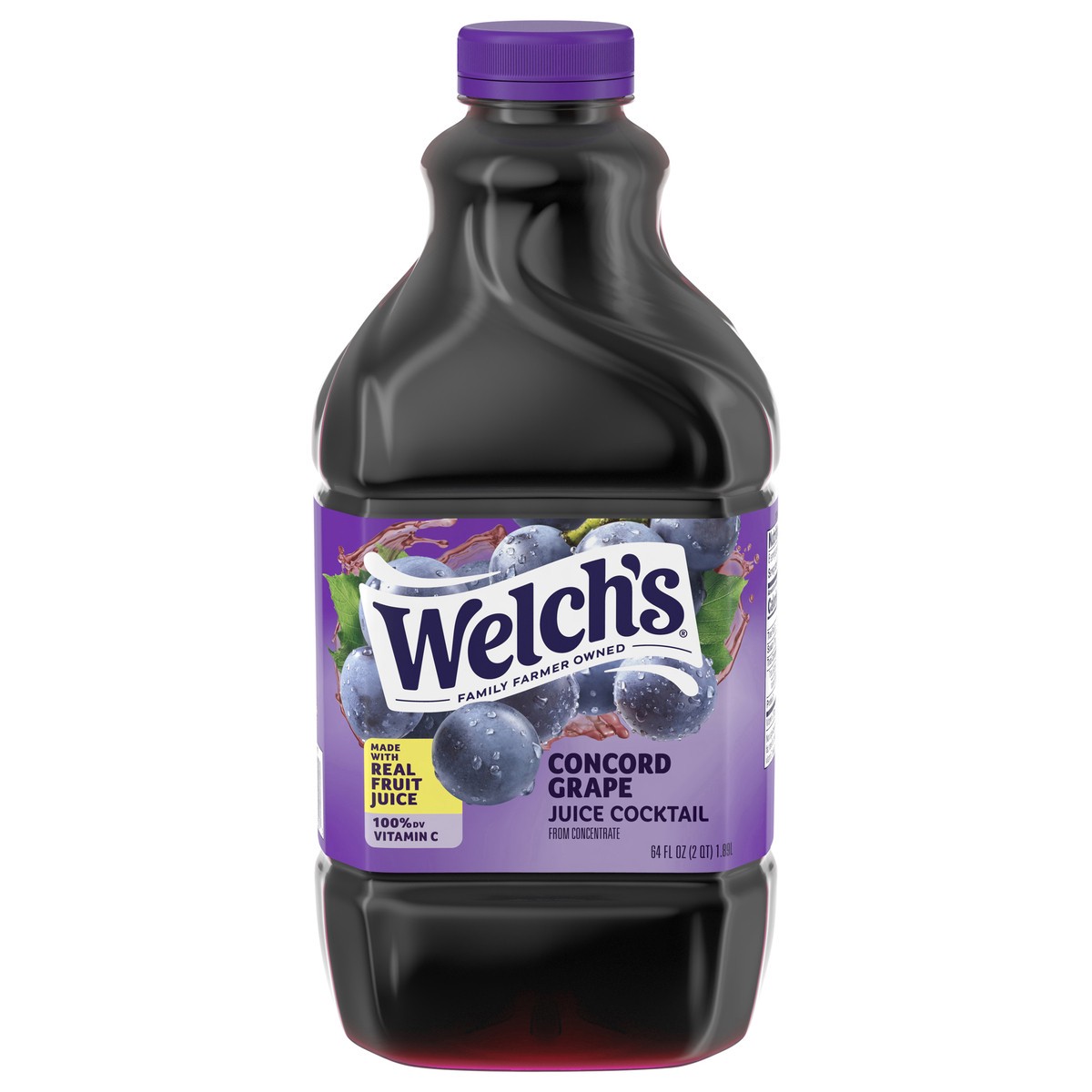 slide 1 of 5, Welch's Diet Concord Grape Juice Drink, 64 fl oz Bottle, 64 fl oz