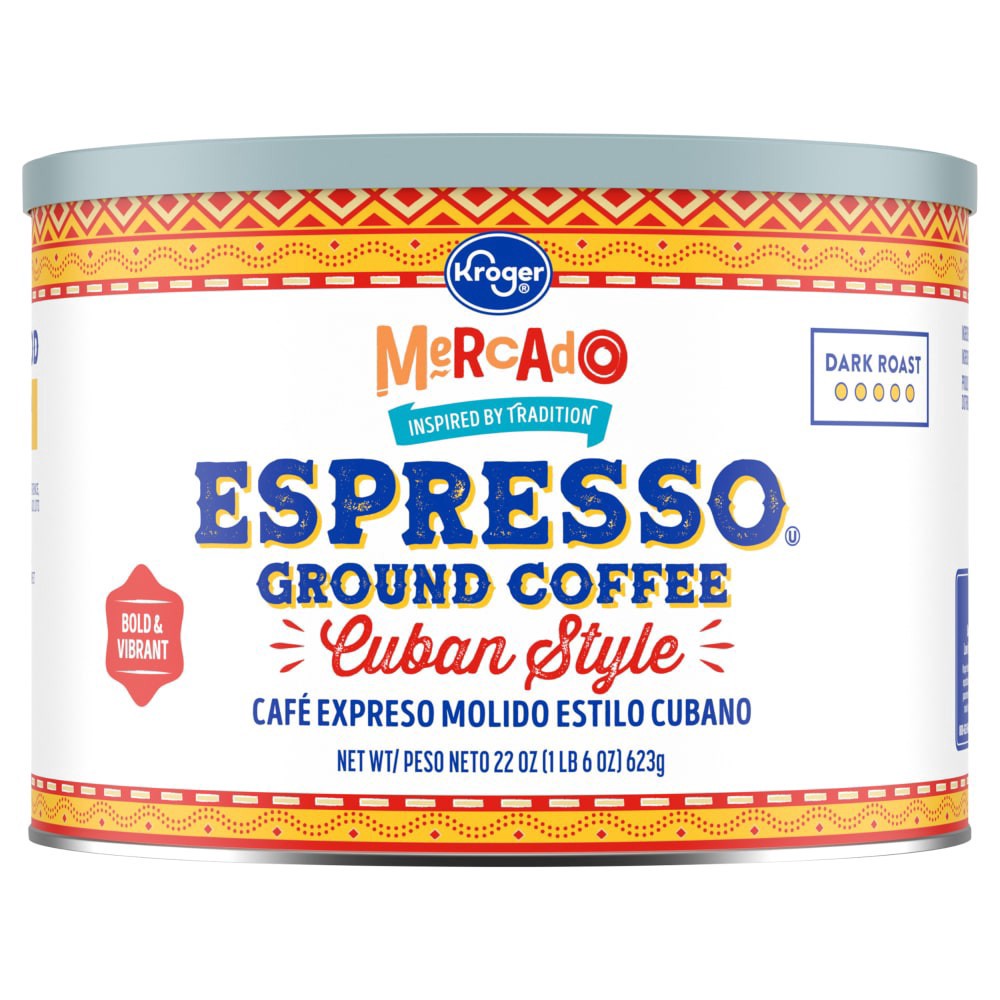 slide 1 of 1, Kroger® Mercado Cuban Style Espresso Ground Coffee, 22 oz