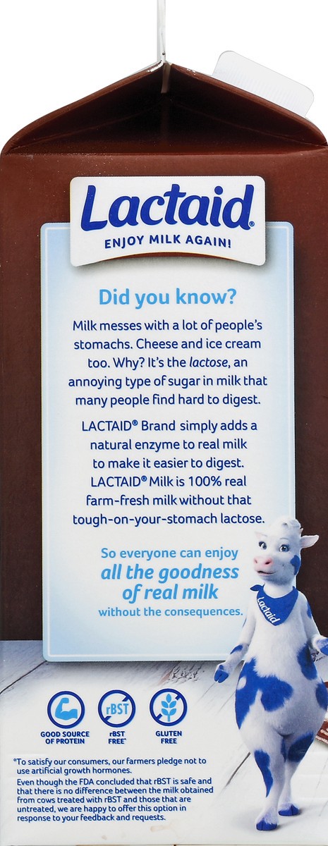 slide 3 of 4, Lactaid 100% Lactose Free Low Fat Chocolate Milk, 1/2 gal